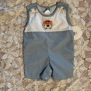 Auburn University Aubie War Eagle New boys one pice onesie Krewe brand 9 m